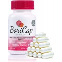 BoriCap Boric Acid Vaginal Suppositories - 30 Count, 600mg - Restores pH and Normal Vaginal Health - for Vaginal Odor and Discomfort - Made Without Dyes or Irritating Fillers