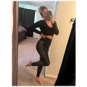 Women High Waisted Seamless Workout Leggings Gym Booty Tights Tummy Control Yoga Pants